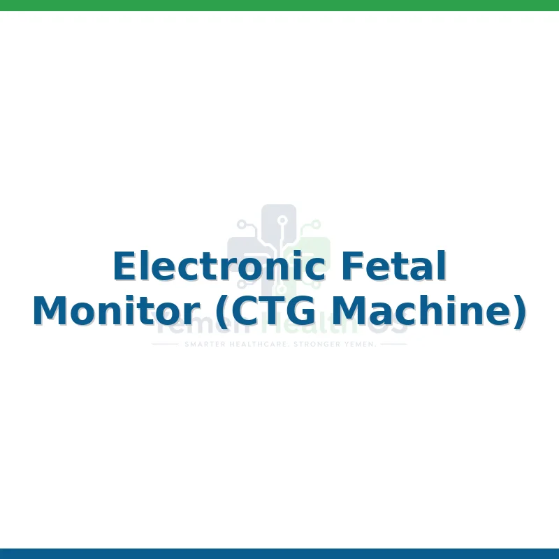 Electronic Fetal Monitor (CTG Machine)