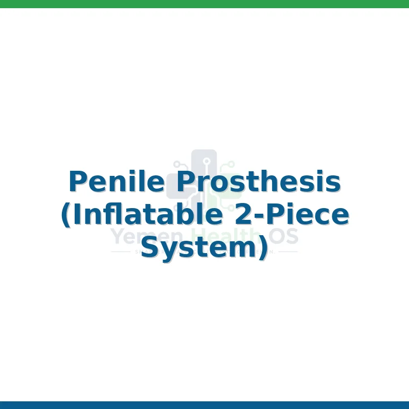 Penile Prosthesis (Inflatable 2-Piece System)