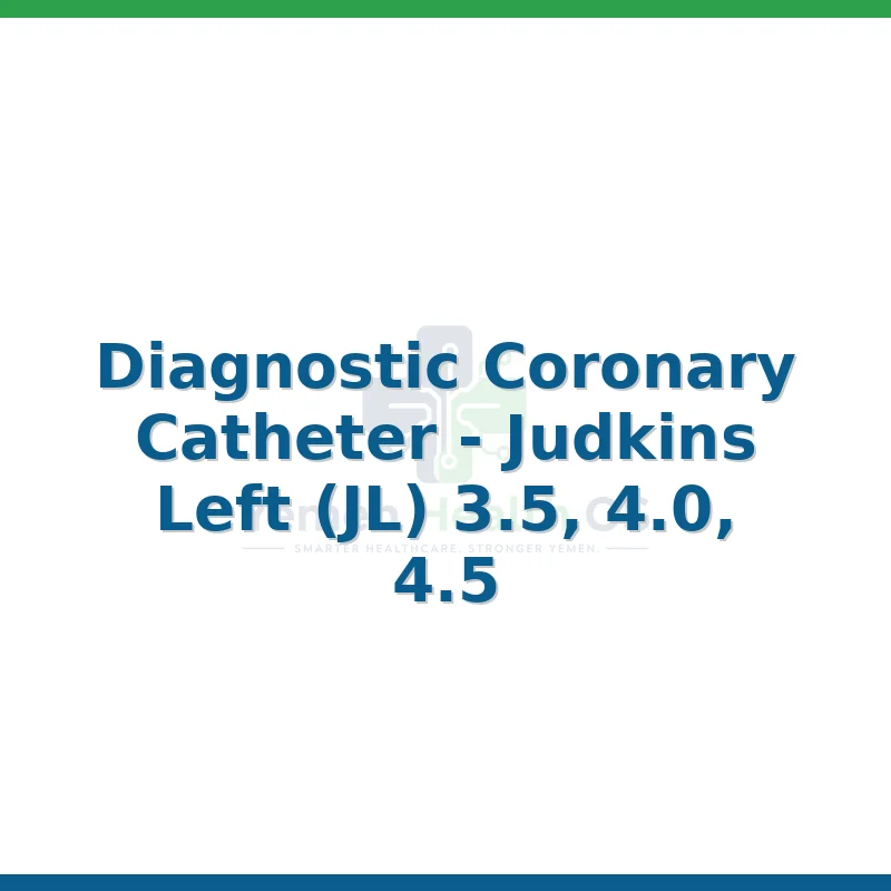 Diagnostic Coronary Catheter - Judkins Left (JL) 3.5, 4.0, 4.5