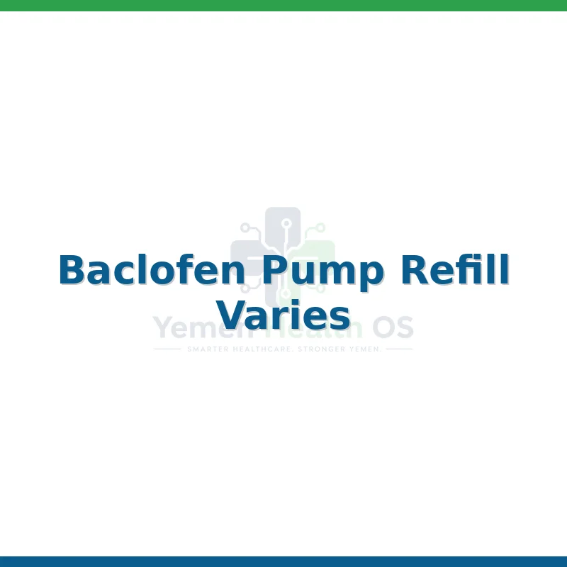 Baclofen Pump Refill