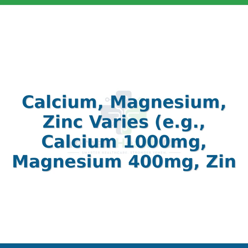 Calcium, Magnesium, Zinc